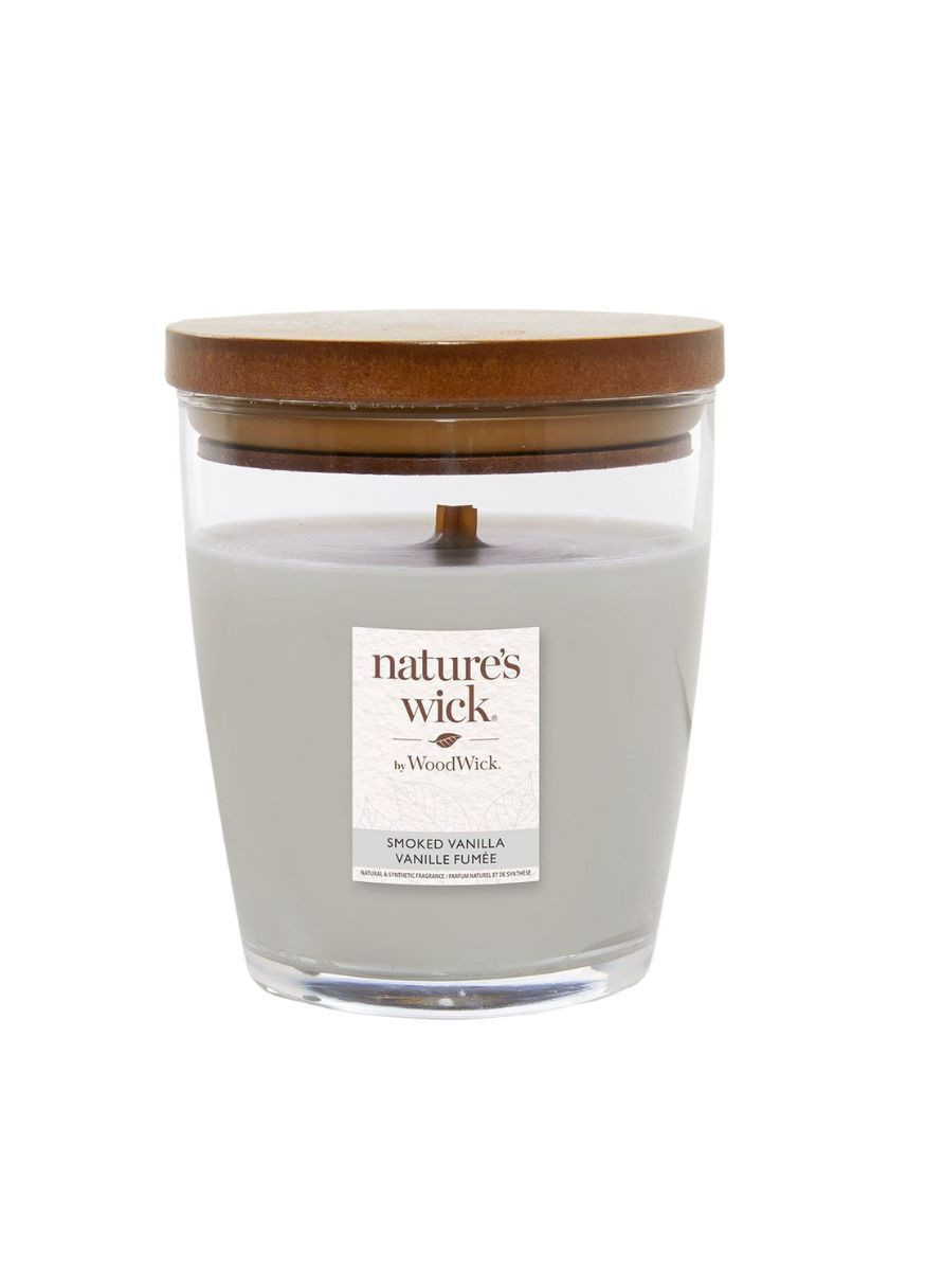 Ароматическая свеча с ароматом дымной ванили Nature's Wick Smoked Vanilla 284 г WoodWick (367912419)