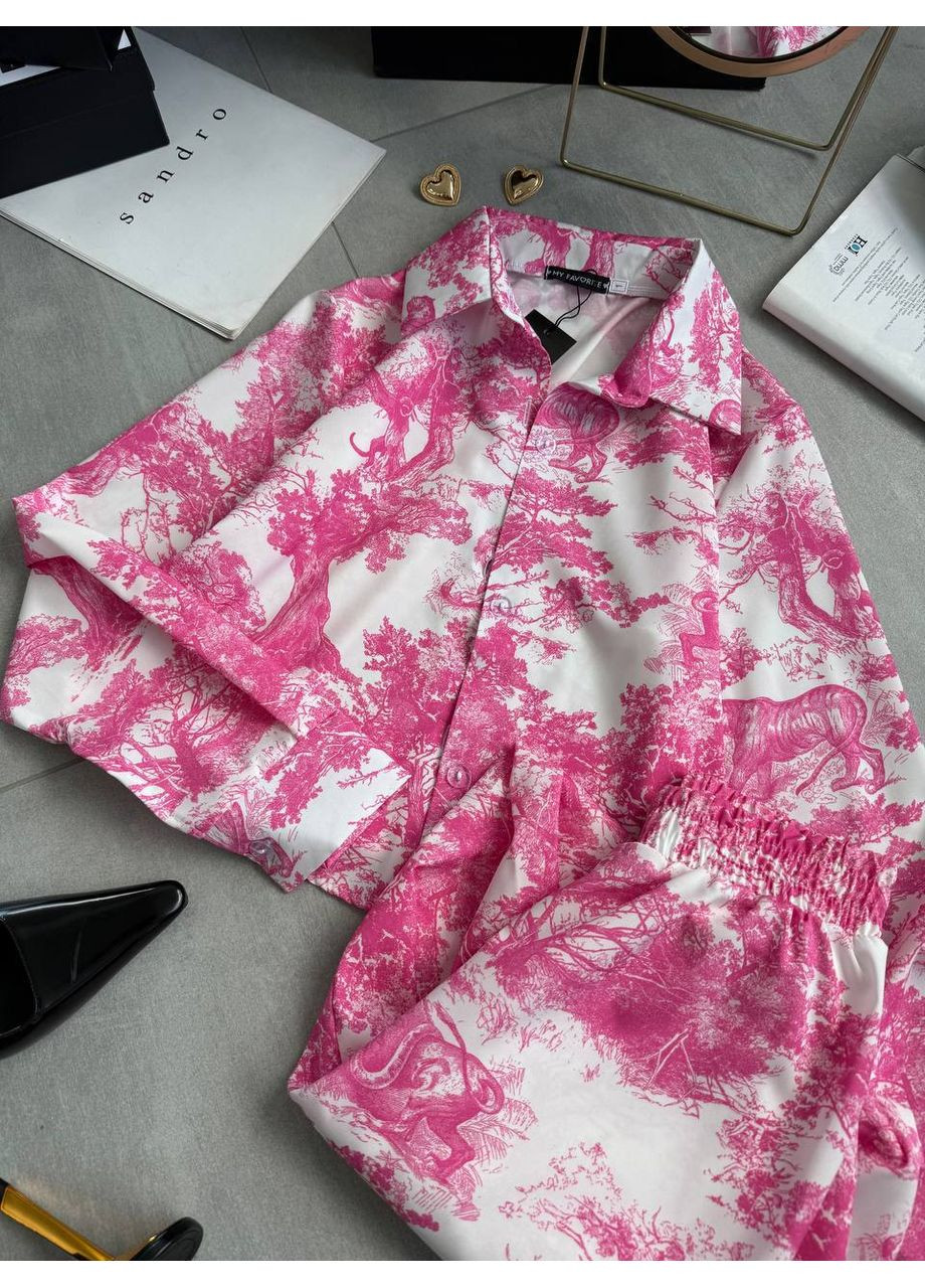 🌸 Костюм «Soft Touch» з принтованої тканини — Розмірна сітка в описі GD/GL Модний простір (364966187)