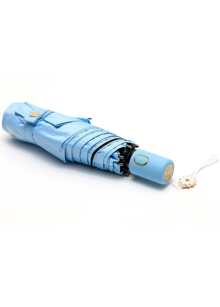 Комбінована} парасоля daisy міні повний автомат блакитний umb-12-003 Krago (316618534)