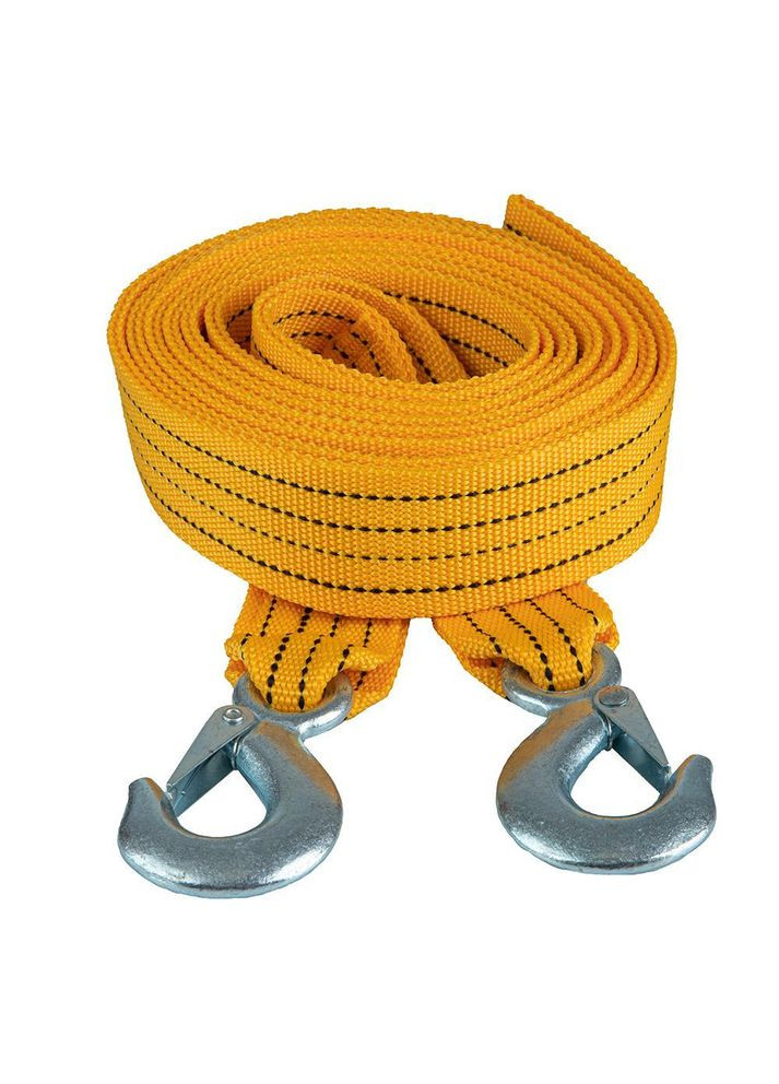 Трос буксирувальний ST205B/TP-207-3-1 3т стрічка 46мм х 6м жовтий/гак Vitol (316649959)