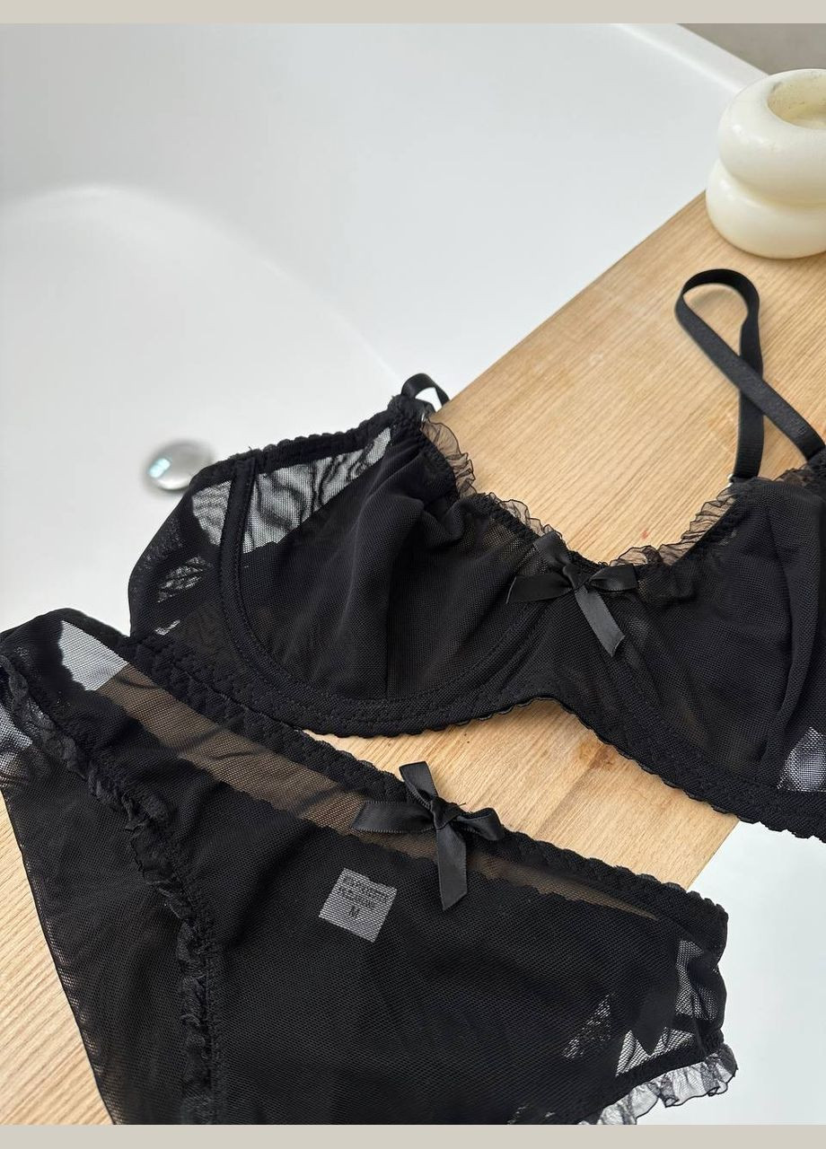 Черный комплект нижнего белья Domino