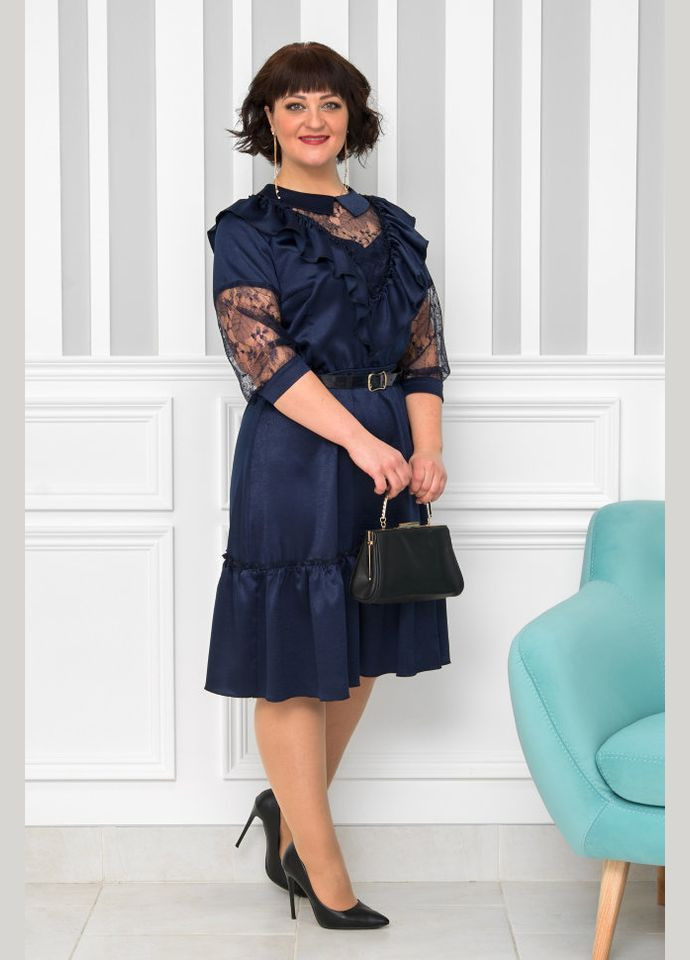 Синя плаття 14371-1 Alenka Plus