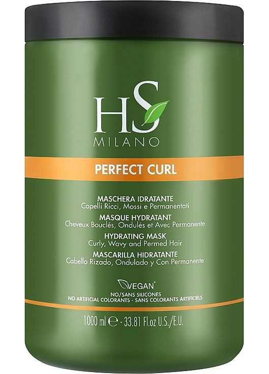 Маска для кучерявого та хвилястого волосся Perfect Curl Mask 1000ml (1264478-31158016) HS Milano (369107744)