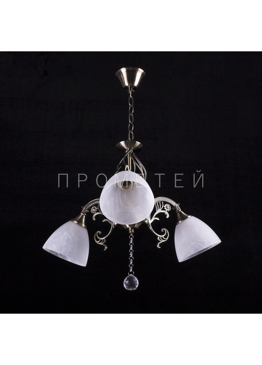 Люстра на 3 лампочки (античная бронза).N2199/3/AB No Brand (352229903)