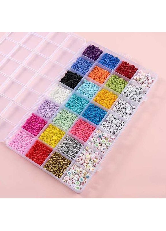 Набор бисера 610-35 B, ножницы, леска, в боксе (6969975403749) No Brand (365578766)