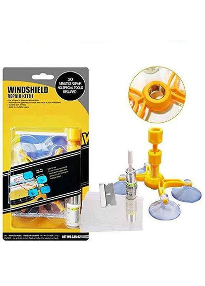 Набор инструменов для трещин и сколов для ремонта лобового стекла Windshield Repair Kit glass_r23 No Brand (335821727)
