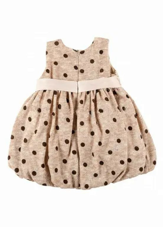 Демисезонный сарафан утепленный для девочки 31845 бежевый 86 Ceremony by Wojcik