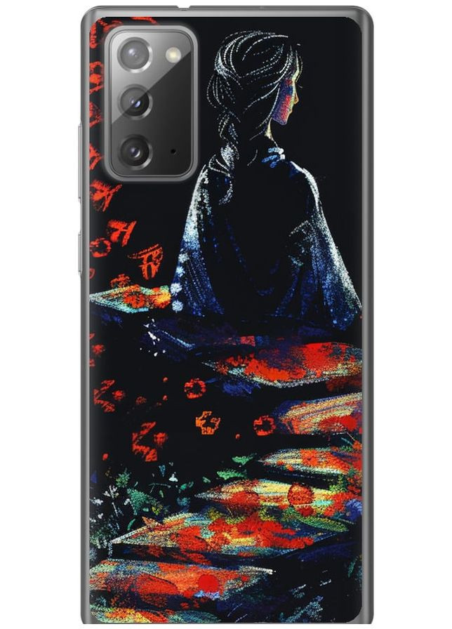 Силиконовый чехол 'Мечтательная девушка' для Endorphone Samsung Galaxy Note 20 (285106868)