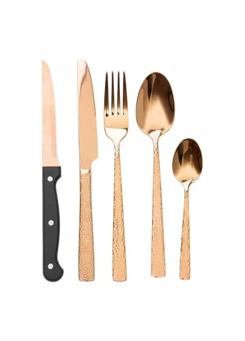 Набір столових приборів у футлярі на 6 персон столовий набір 30 предметів Бронза HP-20-29 Yiwu (326066310)