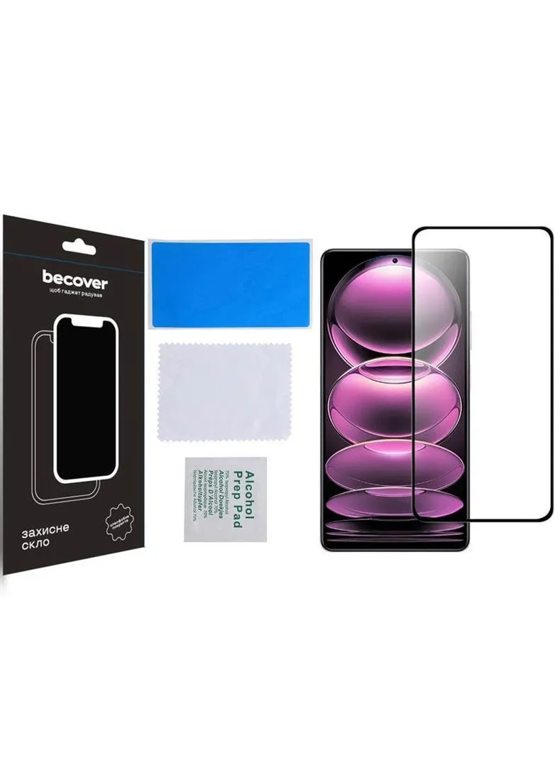 Защитное стекло для Xiaomi Poco X5 Pro 5G Black (708820) BeCover (332961957)