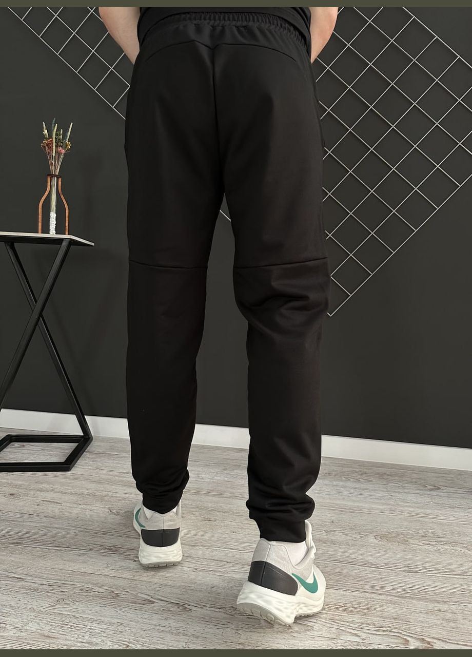 Чорний демісезонний демісезонний спортивний костюм херсон чорний худі + штани (двонитка) Vakko