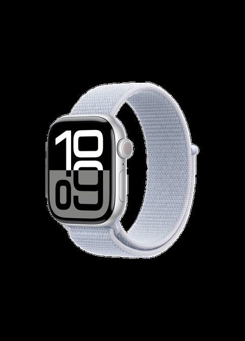 Смарт-часы Watch Series 10 46mm GPS Silver Aluminum Case w. Blue Cloud Sport Loop Apple (323615371)