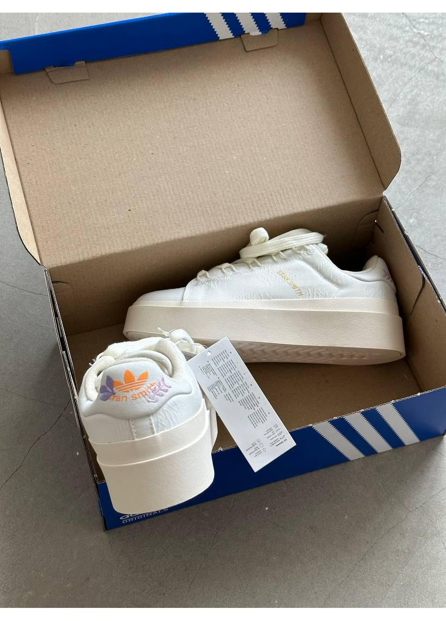 КРОСІВКИ ЖІНОЧІ ADIDAS STAN SMITH BONEGA WHITE АДІДАС No Brand білі демісезони (368857718)