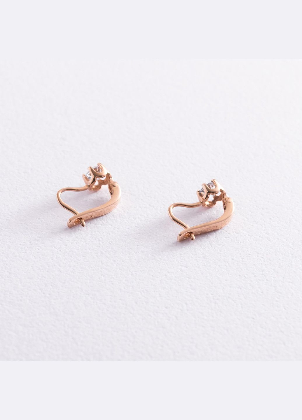 Детские золотые серьги с фианитами с05763 Oniks (264022517)