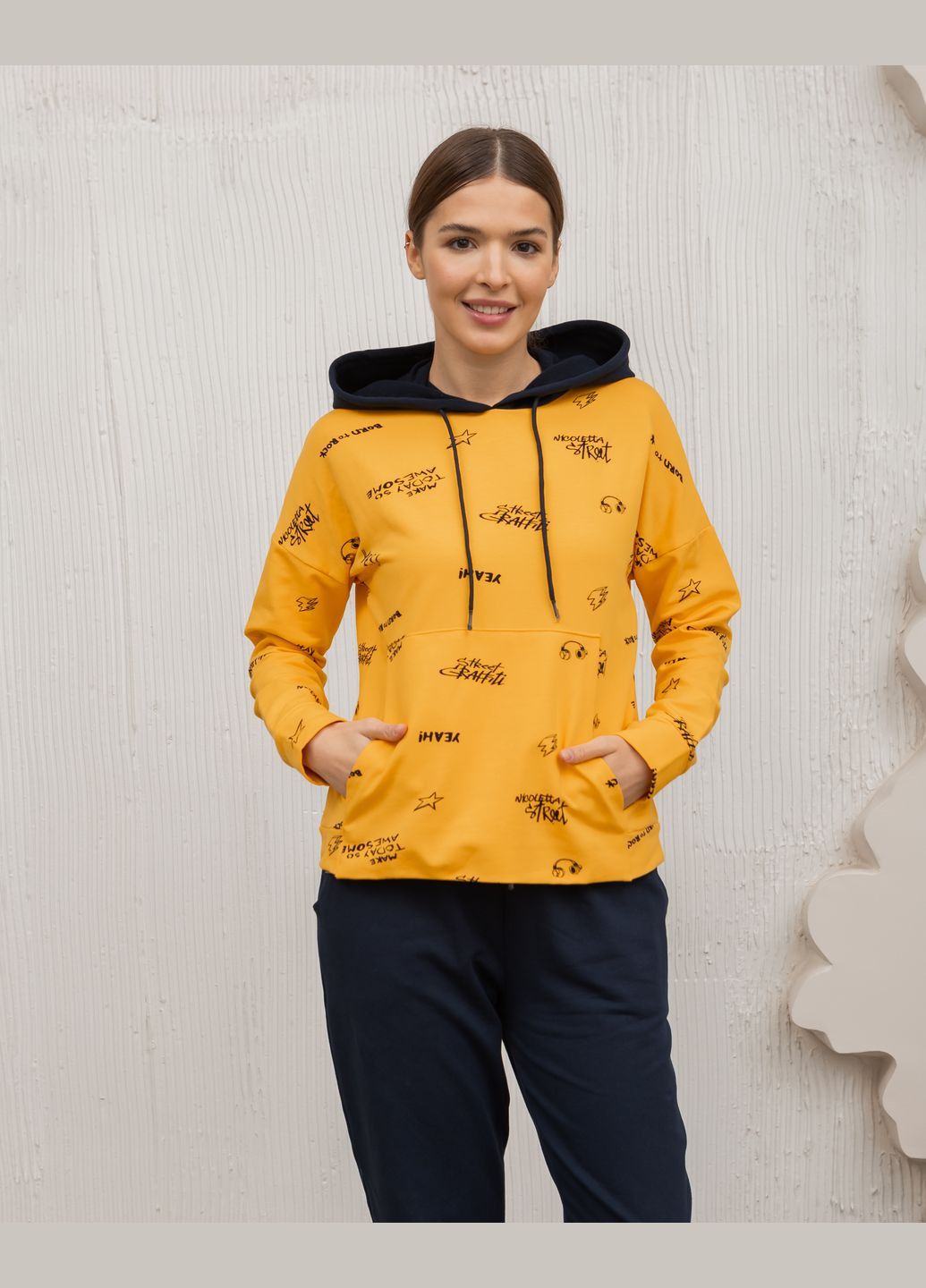 Теплий спортивний костюм худий з капюшоном Nicoletta (317356135)