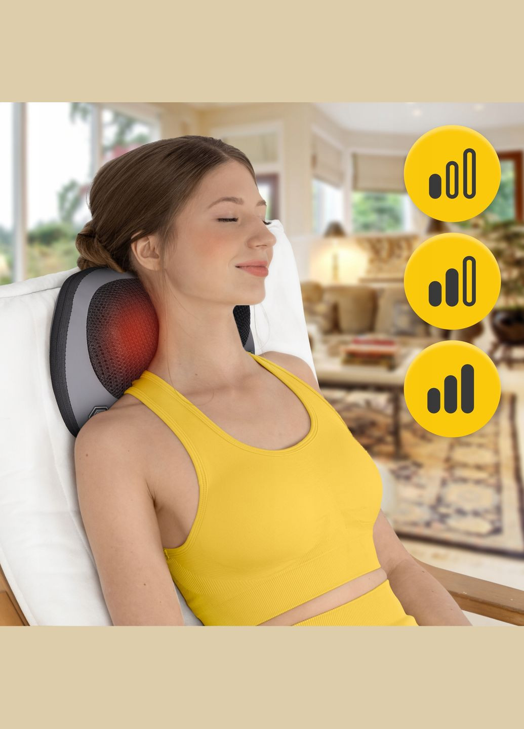 Подушка-масажер Shiatsu Pro+ Black () 4FIZJO P-5907739319159 (324264895)