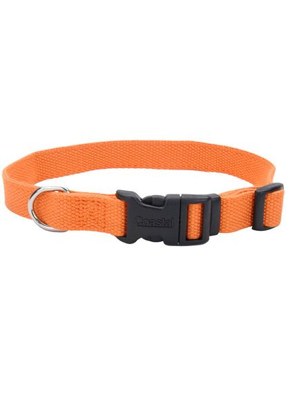 Екошийник для собак New Earth Soy Dog Collar жовтогарячий S/M 2x30 — 45 см (76484146084) Coastal (279563603)