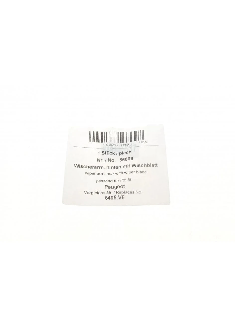 Рычаг стеклоочистителя (задний) Peugeot 107/Citroen C1/Toyota Yaris 05-14 (+щетка) (L= 441mm) 56869 (opt-om) AIC (339630807)