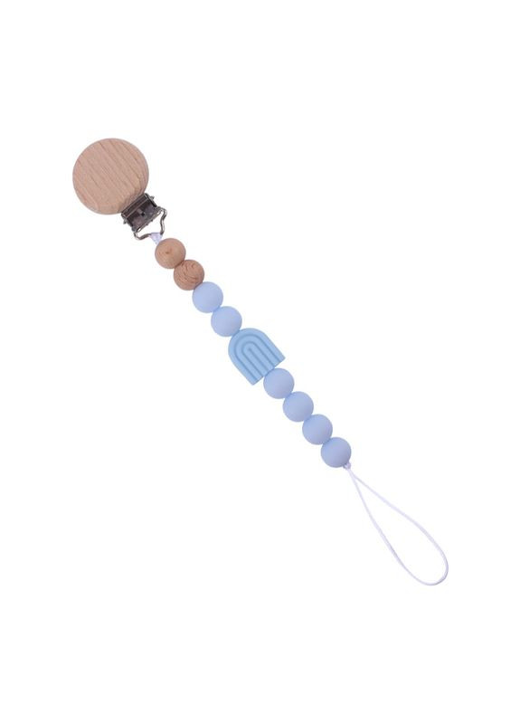 Держатель для соски (пищевой силикон, цвет: голубой) No Brand (307795705)