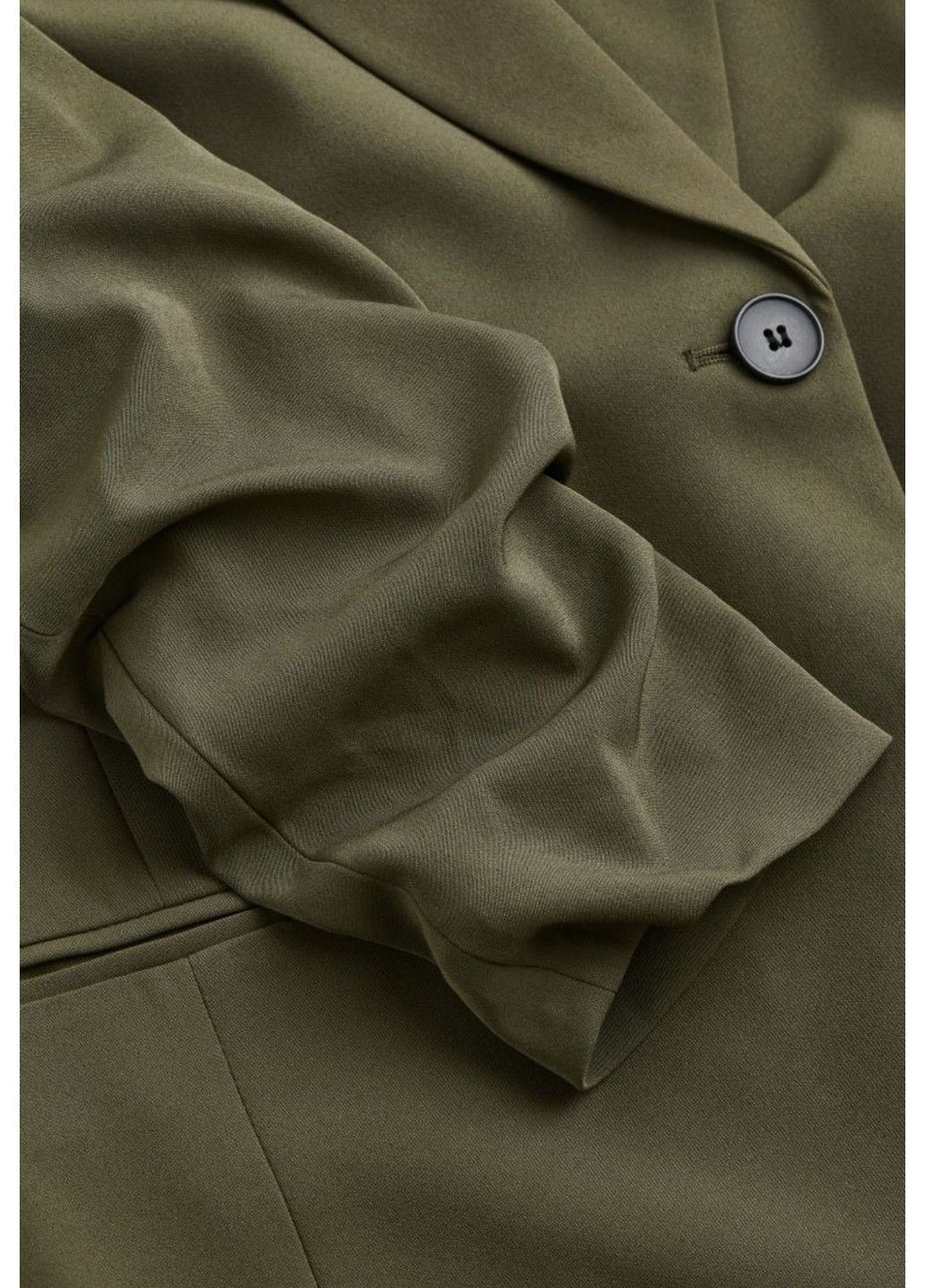 Жіночий піджак з зібраними рукавами Н&М (56959) XS Темно-зелений H&M (291240615)