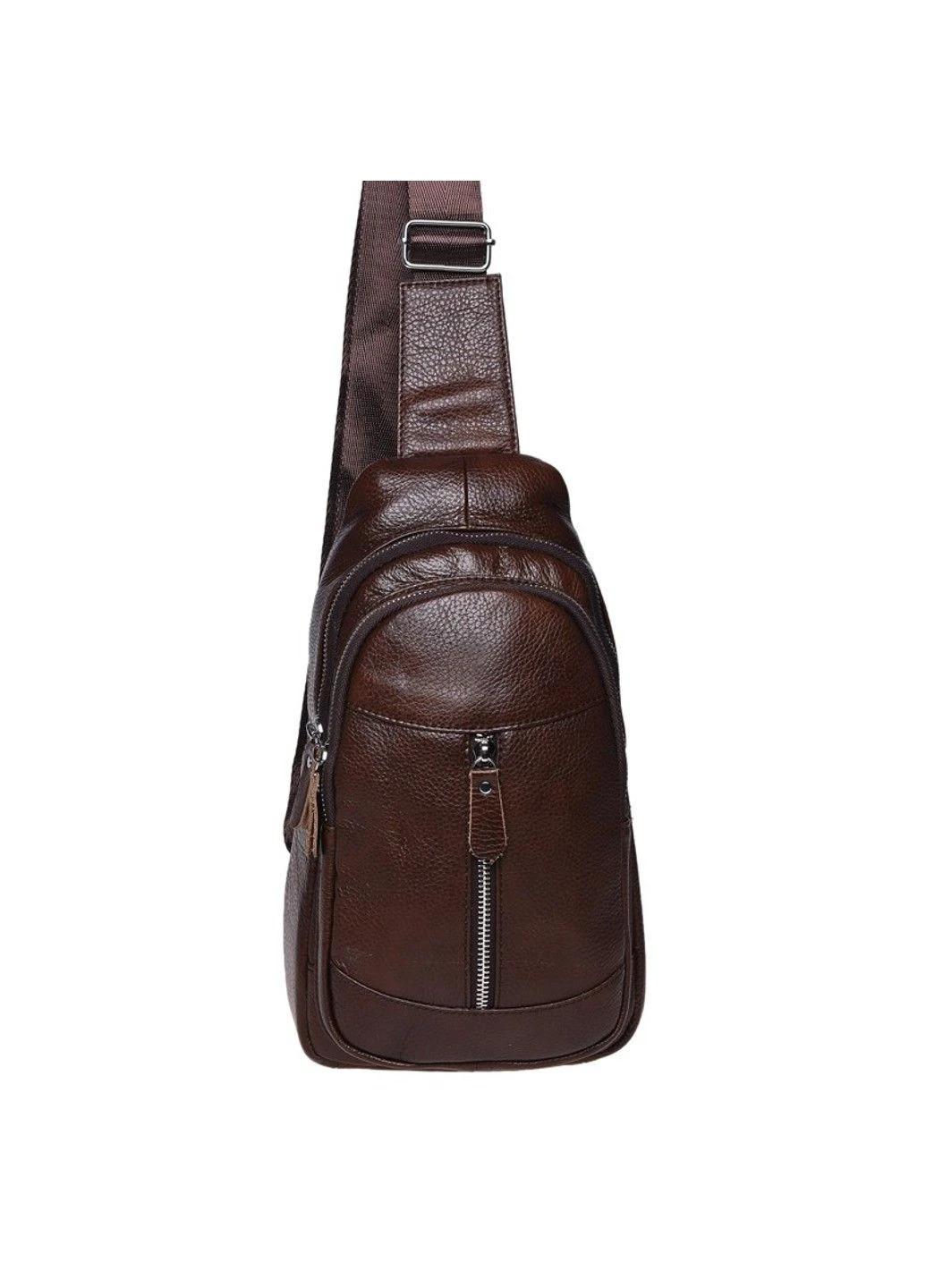 Шкіряний чоловічий рюкзак на плече K1318-brown Borsa Leather (323581299)