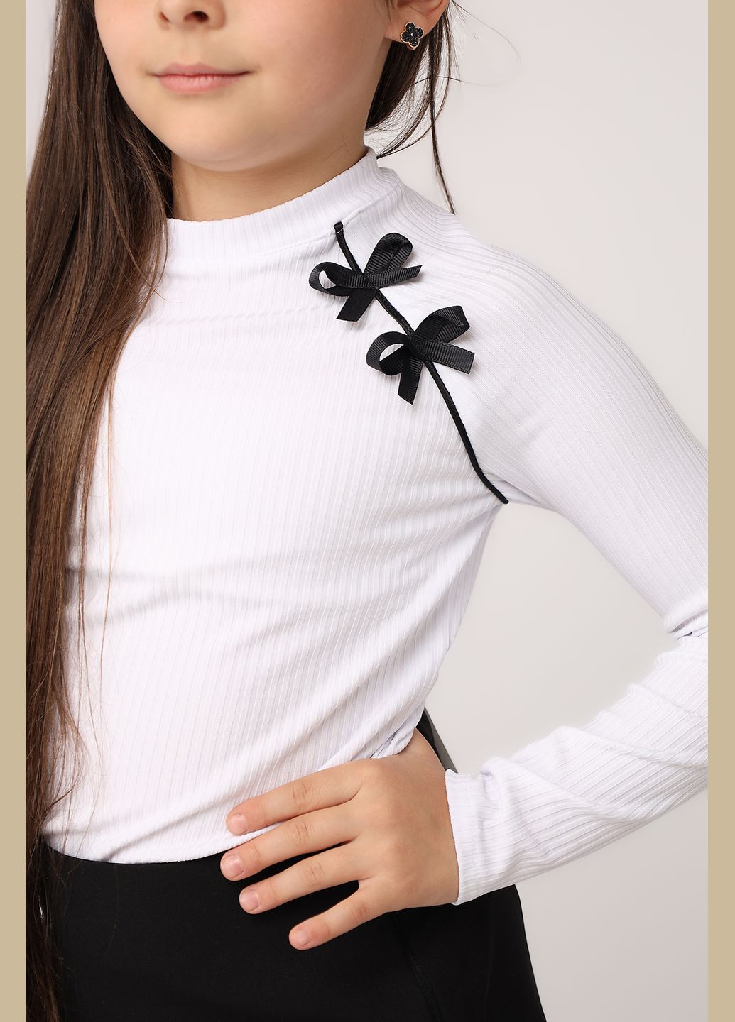 Молочный демисезонный лонгслив Yuki