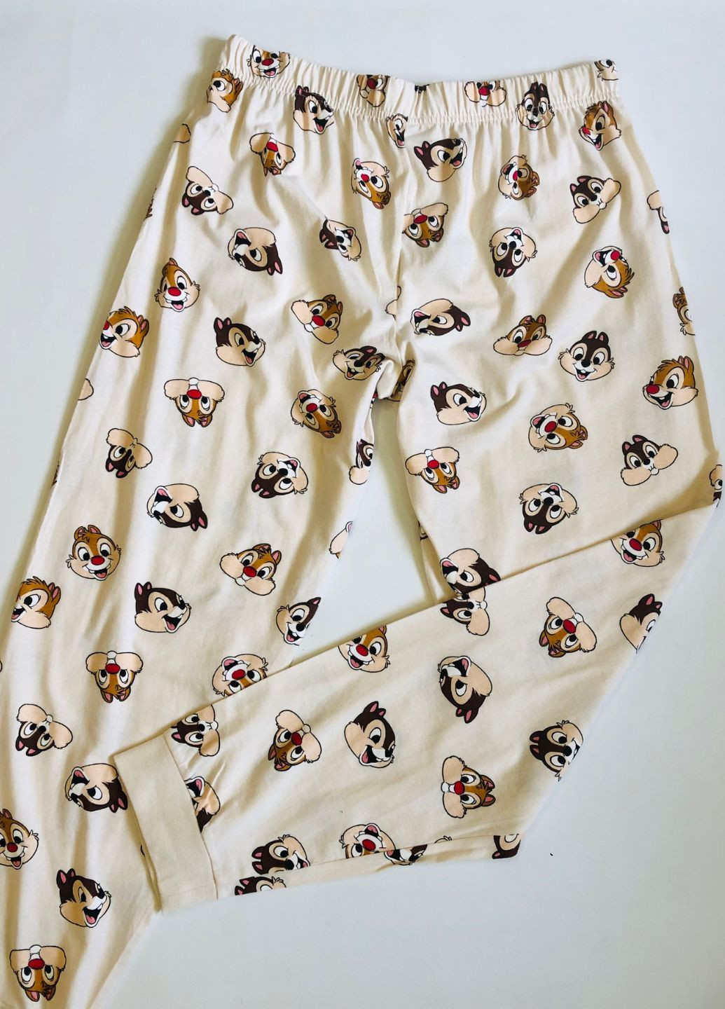 Бежева жіноча піжама з бавовни футболка + штани Primark