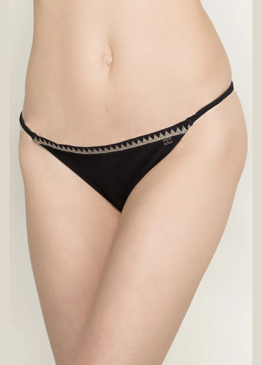 Черные купальные черные трусы (34) с логотипом Tommy Hilfiger