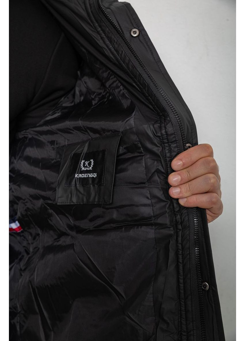 Чорна демісезонна куртка чоловіча зимова подовжена Sport Line