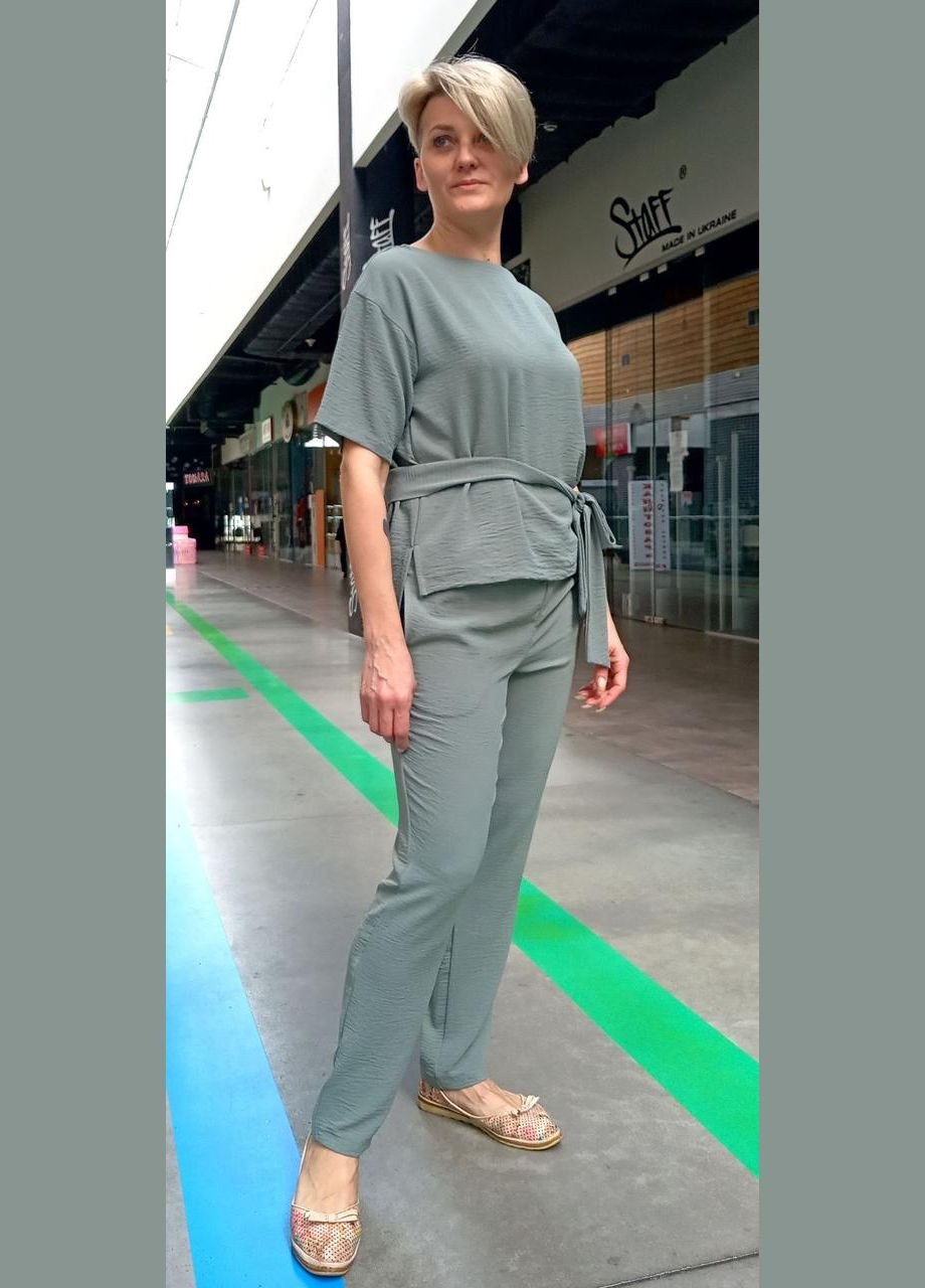 Серая женский летний блузон 2 Льва