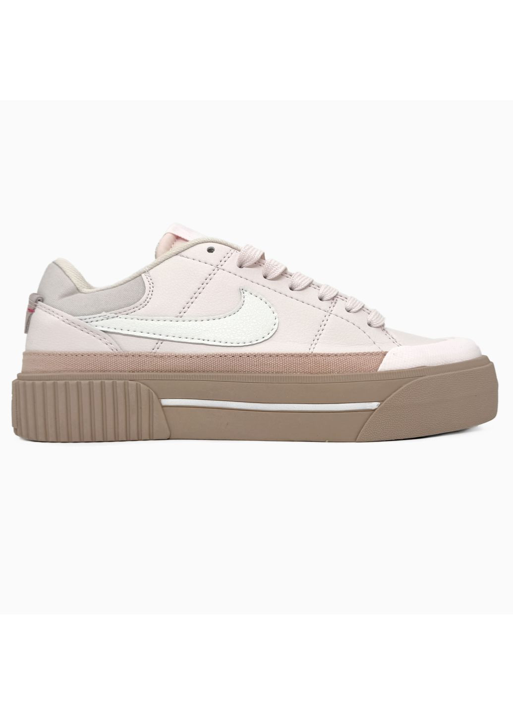 Розовые демисезонные кроссовки мужские nike court legacy lift light pink найк коурт легаси No Brand