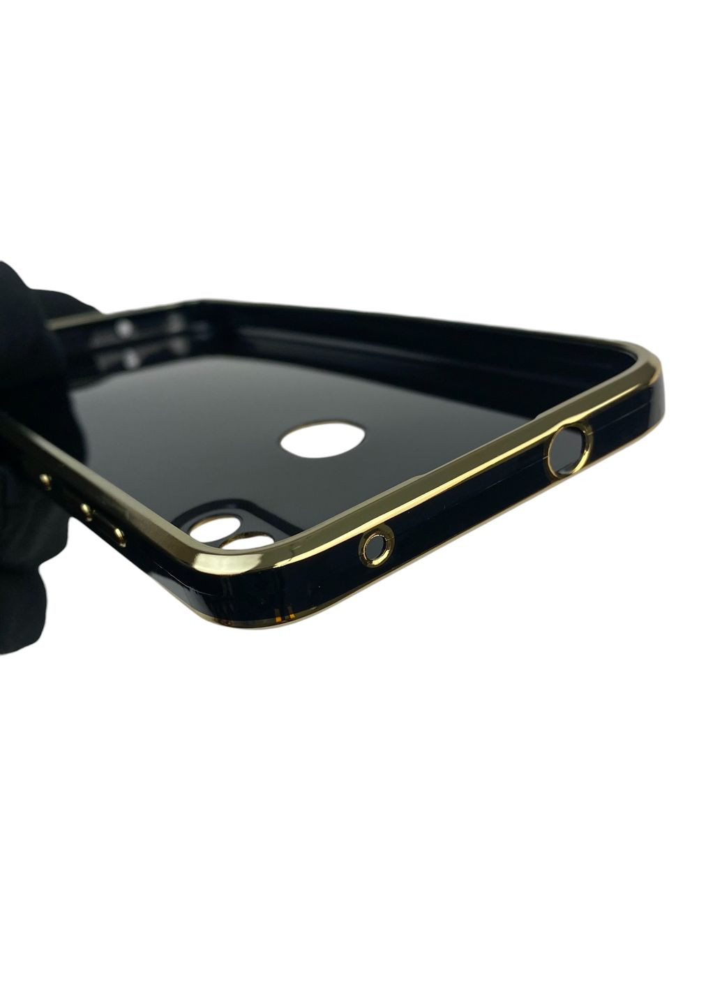 Чехол для Galaxy M11 SM-M115F с защитой камеры с золотой окантовкой на самсунг м11 черный gs1 Samsung (366235113)