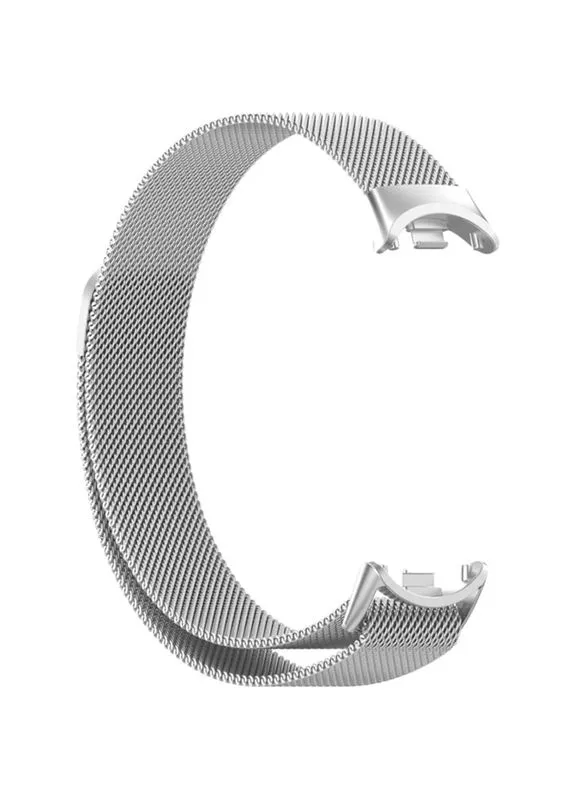 Браслет Milanese Style для Xiaomi Mi Smart Band 8/9/10 Silver (714602) BeCover (374116914)