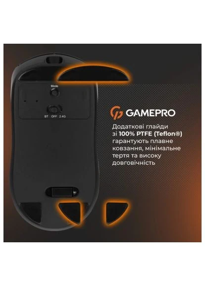 Мишка (GM079B) GAMEPRO Genesis Winner Wireless/Bluetooth/USB Black (380168443)
