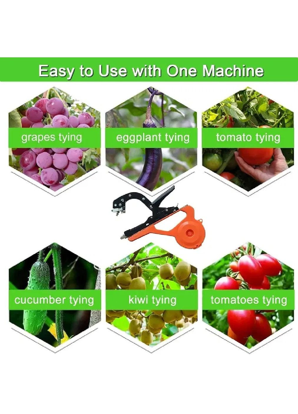 Степлер тапенер титановый для подвязки фиксации растений цветов кустов в саду огороде на даче 26х25.5х9.7 см (476568-Prob) Unbranded (284667320)