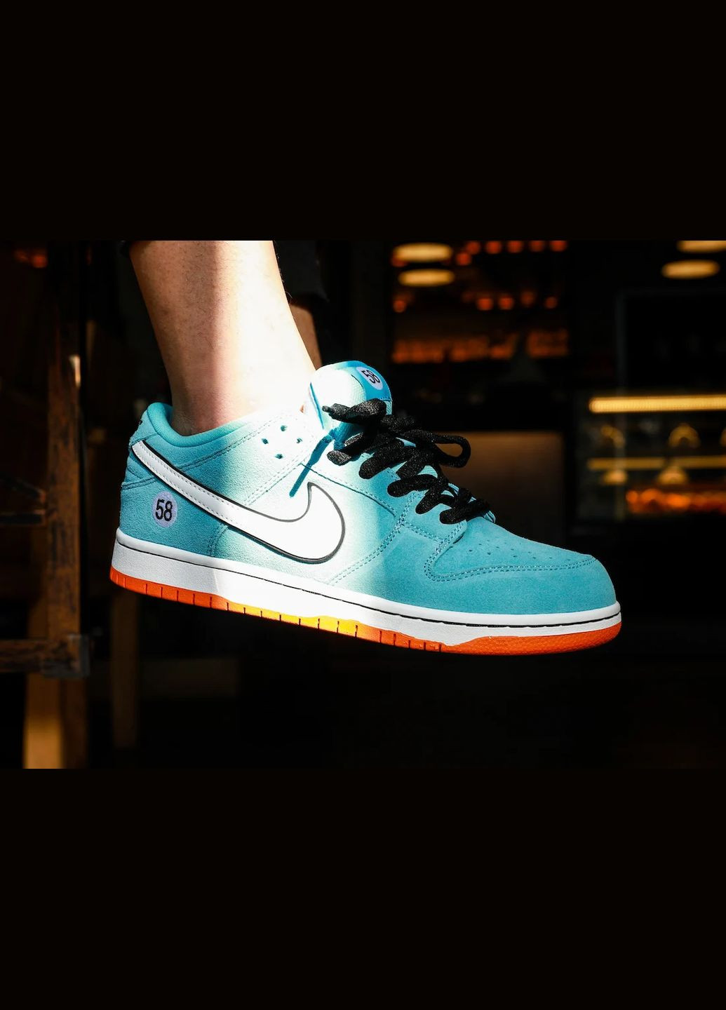 Цветные всесезонные кроссовки sb dunk low club 58 gulf - bq6817-401 40 - 25.5 см Nike