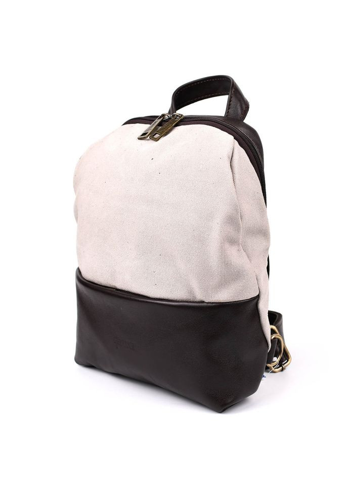 Рюкзак мужской слинг на одно плечо из кожи и канвас GCc-1905-3md TARWA (306373259)