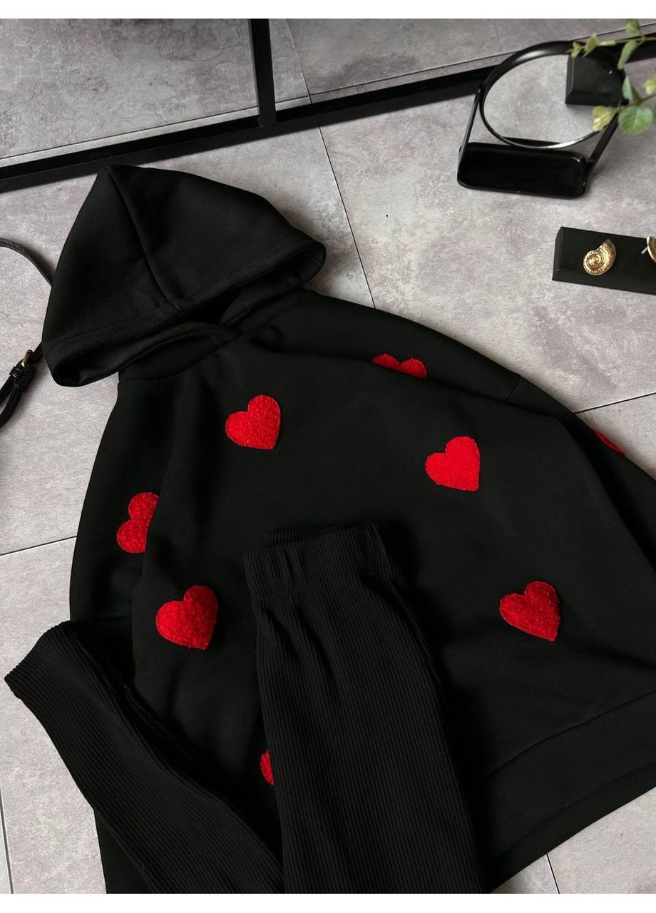 Женский костюм двойка: тощие и лосины с принтом MonCher (365618250)