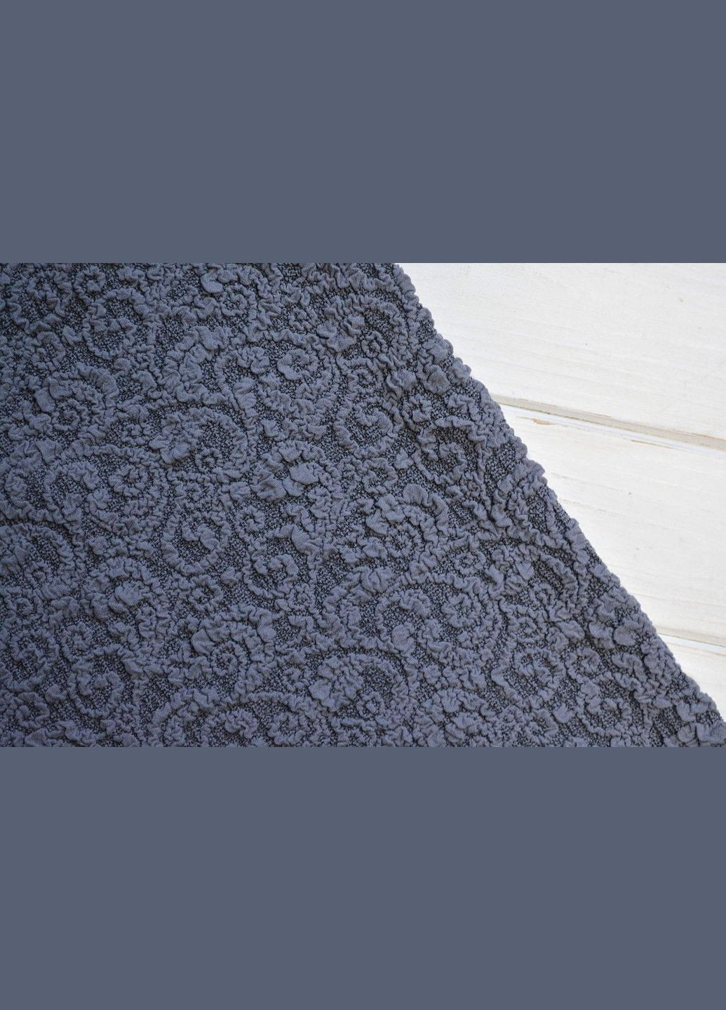 Жакардовий чохол на кутовий диван без спідниці Kayra (318387529)