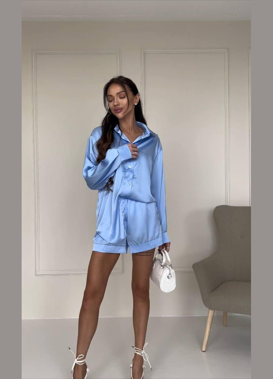 Костюм жіночий шовковий шорти та сорочка JUGO Atelier (293510667)