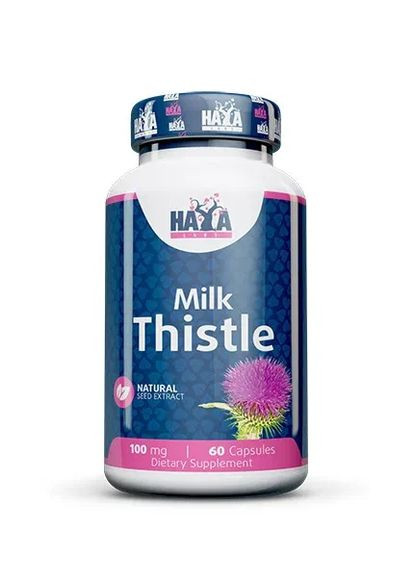Розторопша Milk Thistle 100 мг,, 60 капсул Haya Labs (361118441)