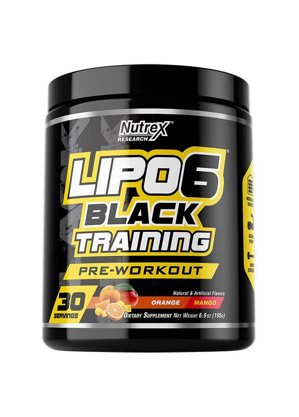 Предтренировочный комплекс Lipo-6 Black Training, 195 грамм Виноград Nutrex Research (293478579)