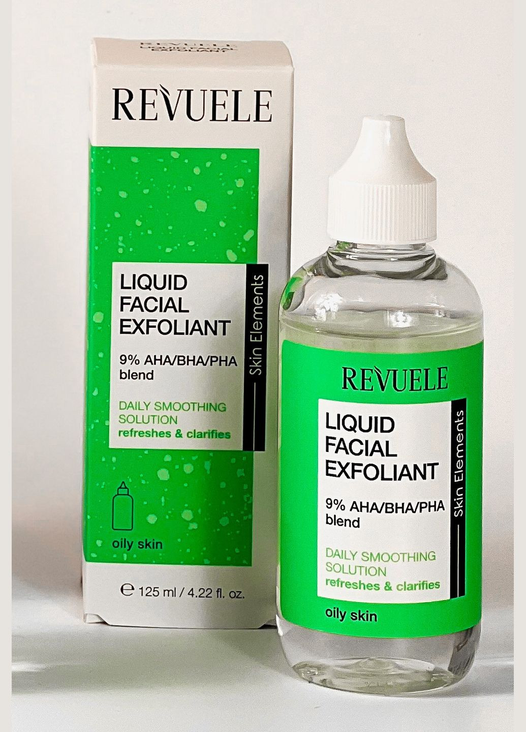 суміш 9 % AHA/BHA/PHA 125 мл REVUELE Ексфоліант рідкий для обличчя (322063862)