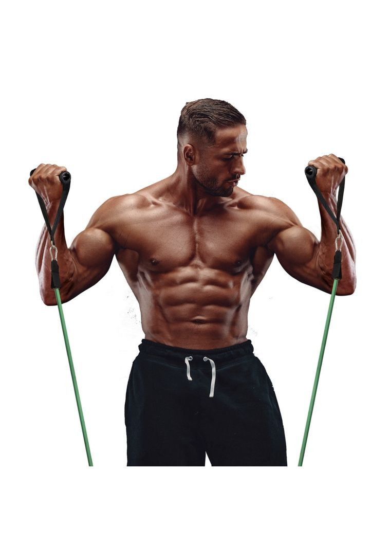 Набір еспандерів трубчастих з ручками, 5 кольорів York Fitness (361952031)