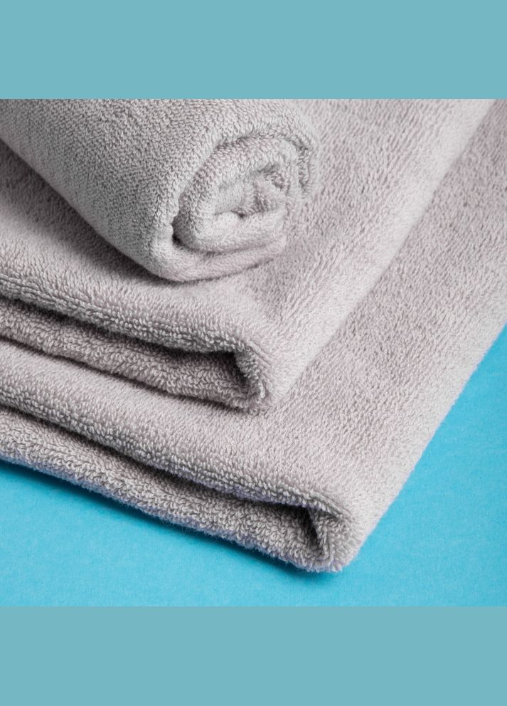 Рушник махровий 50х90 Ніжність щіл 500 г/м2 бавовна сірий для обличчя та рук IDEIA сірий