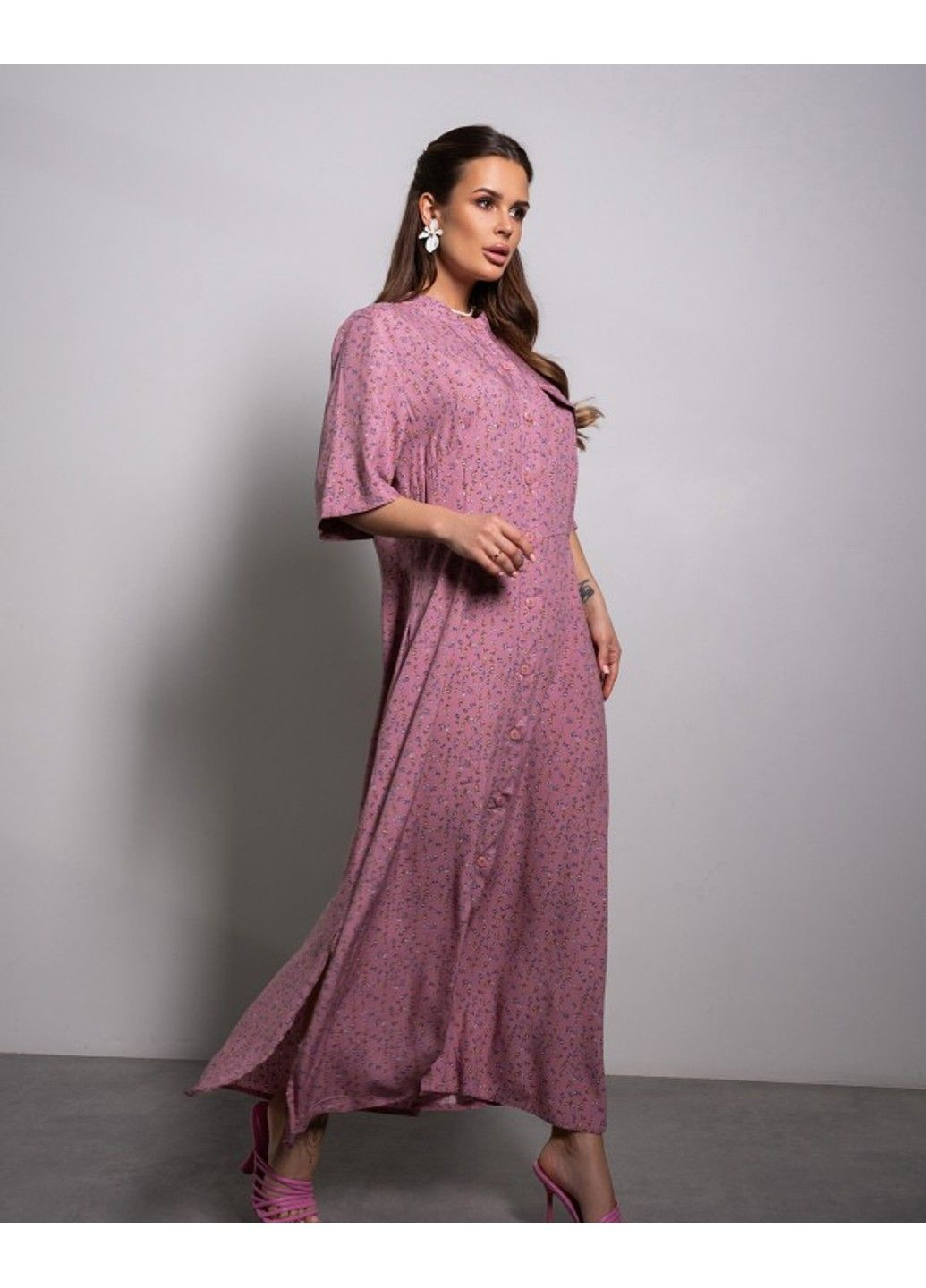 Розовое повседневный платья 14660 темно-розовый ISSA PLUS
