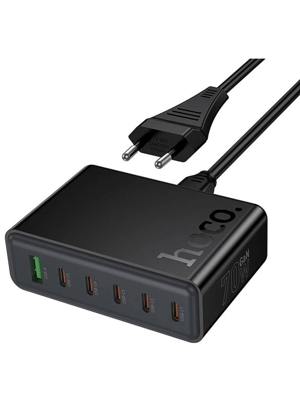 СЗУ C152A Modern PD70W 6in1 (5USB-C и 1USB-A) Hoco (400159274)