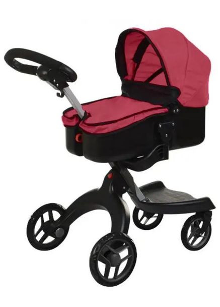 Коляска для ляльки CARRELLO Gloria трансформер із сумкою (9631A+BAG DEEP RED) MFC (365545202)