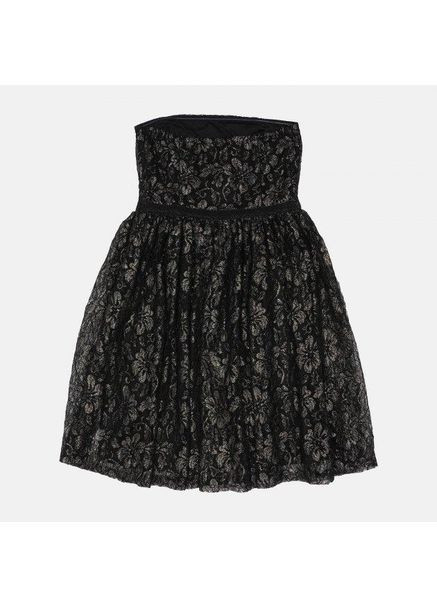 Чорна вечірня сукня,чорний в золотисті візерунки,camaïeu Camaieu