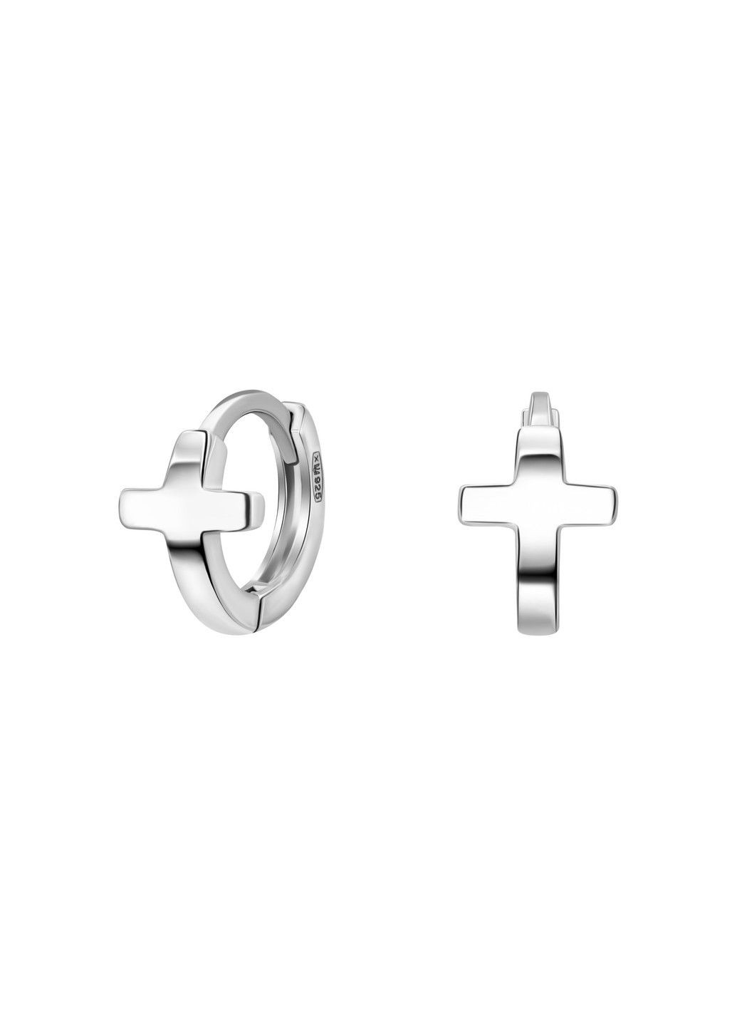 Серебряные сережки крестик UMAX (290049639)